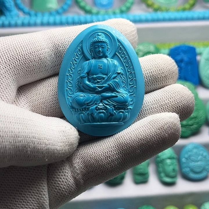 高瓷蓝精品大日如来