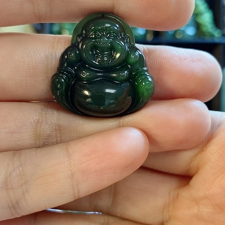 和田玉未镶嵌吊坠(不含链)27mm