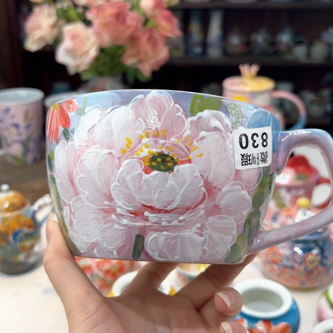 景德镇手绘高温釉下彩陶瓷茶具