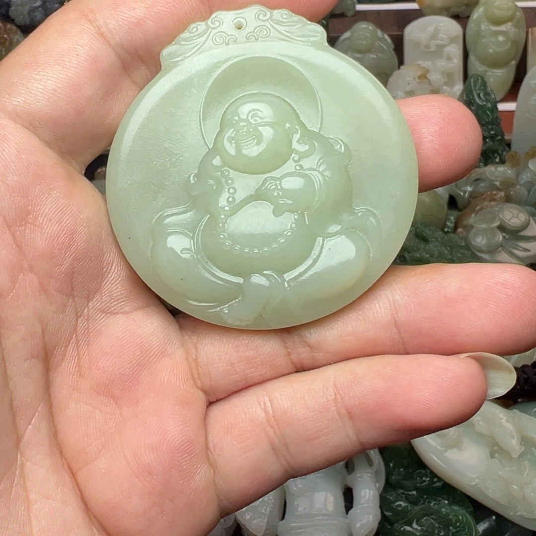 和田玉未镶嵌挂件