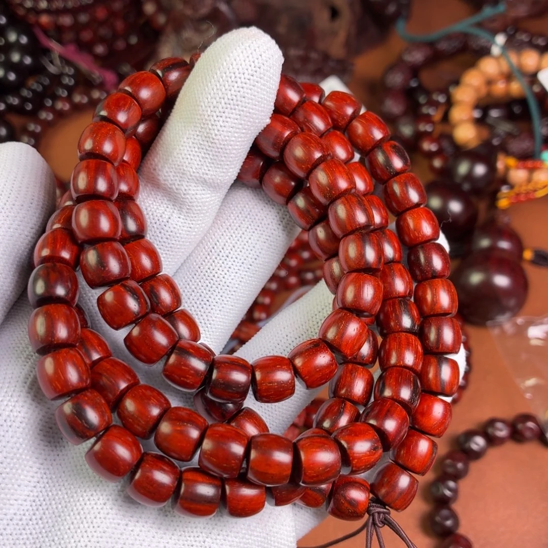 ℳ***ꦿ手串/手链小叶紫檀无胶无蜡8✖️9直切