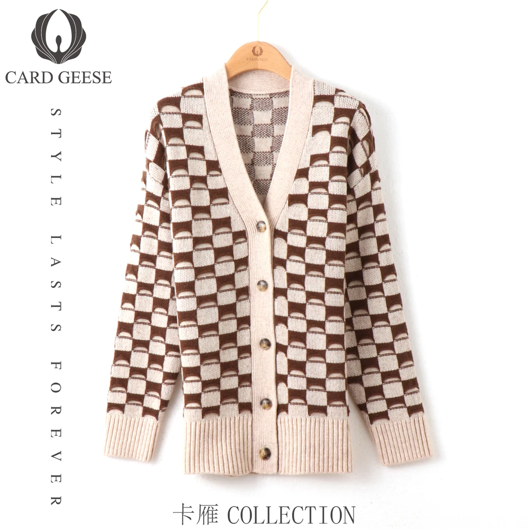 【史晓燕专属】CARD GEESE/卡雁 新款毛衣#AKY-24S879-S7B4114