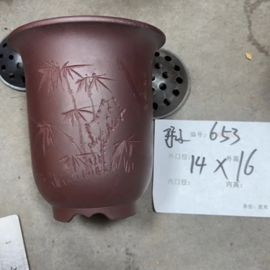 紫砂花盆花卉工艺