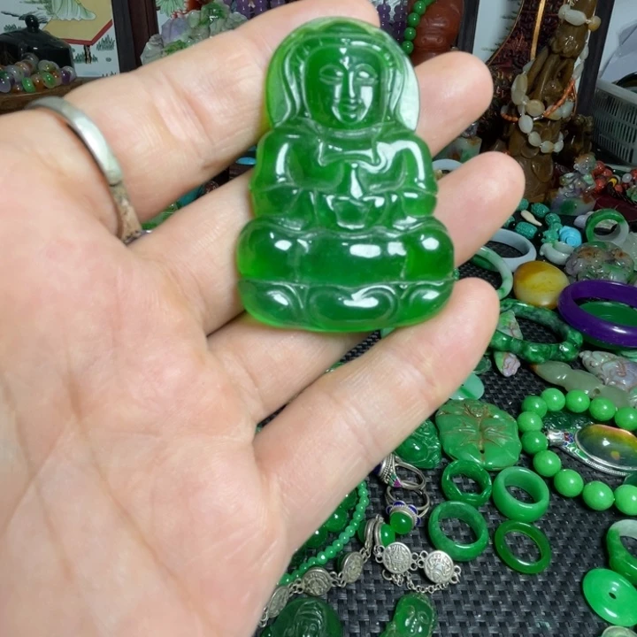 静***海吊坠滴血莲花菩提