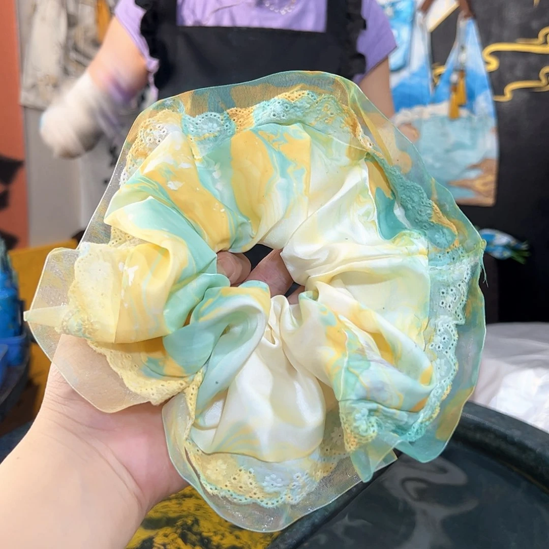 210精品蕾丝发圈手作