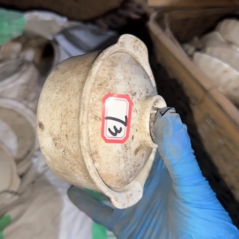 瓷片国营厂库存微瑕10厘米73