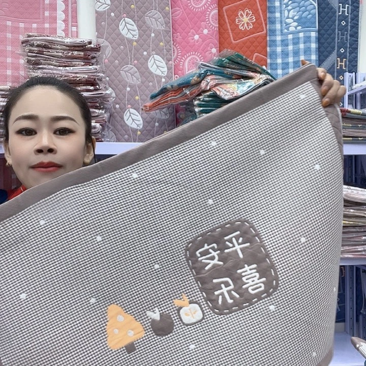 棉咖色平安喜乐纯棉