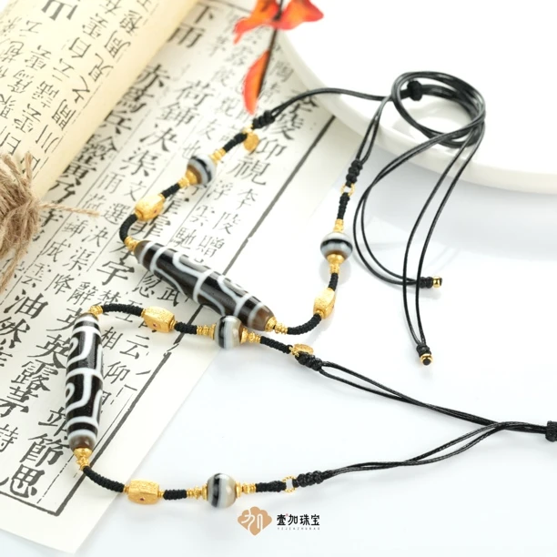 手工设计横版地门四玛瑙项链多样性发一6566B