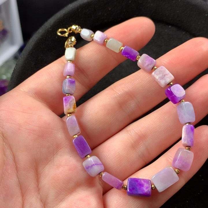 苏纪石（舒俱来）18K金镶嵌手链