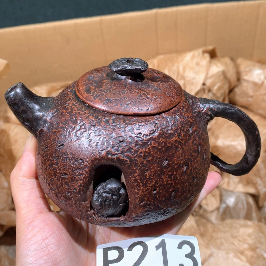 茶壶粗砂紫砂茶壶213