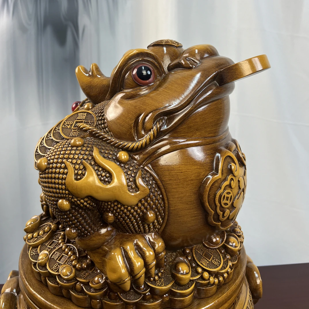 八方来财金蟾（新中式家居客厅公司店铺办公室装饰品）高约30