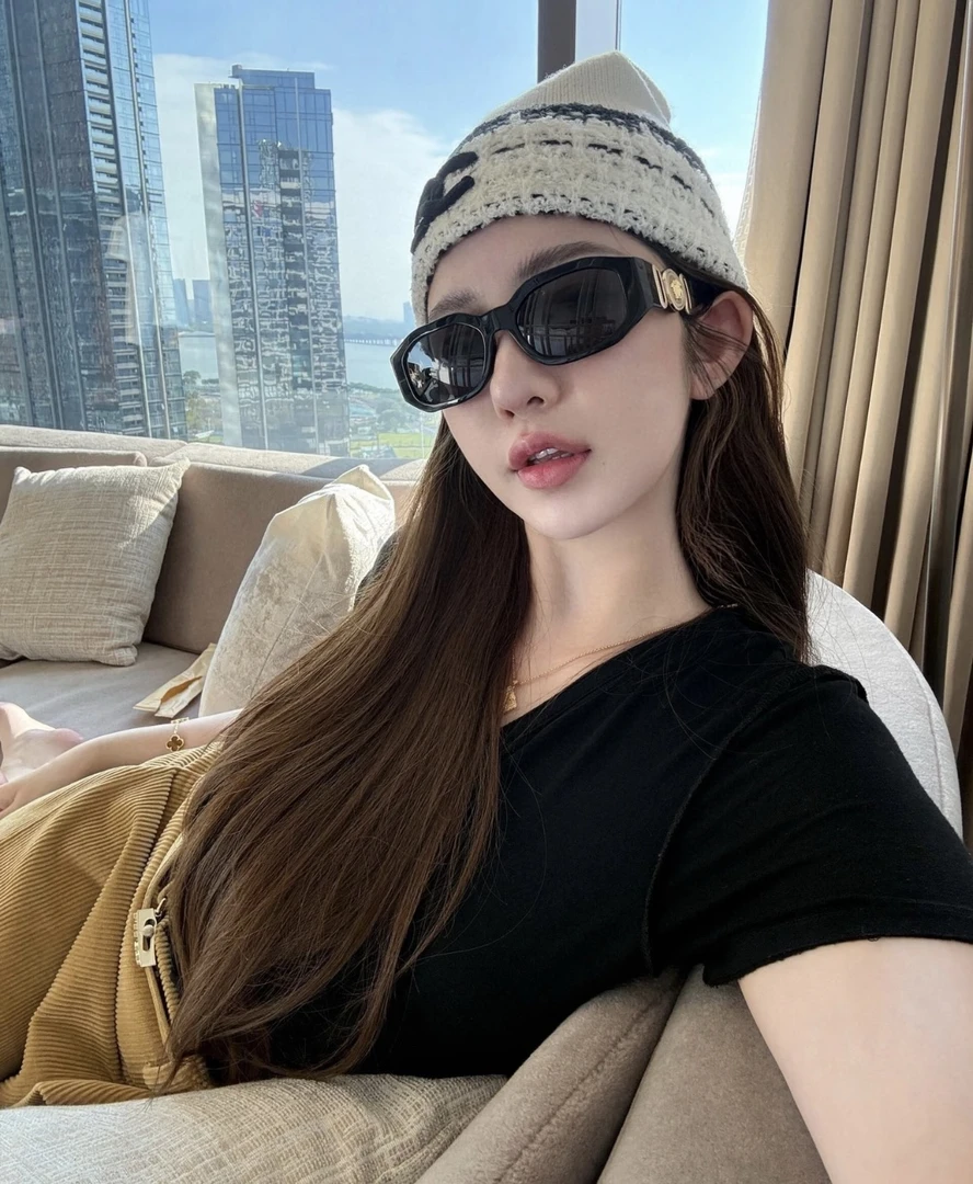 洋气百搭显脸小防紫外线高级感时尚街拍太阳镜平光镜