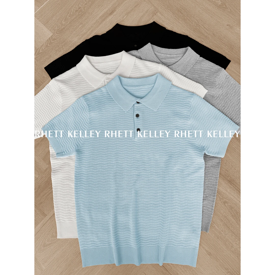 『漫夏松驰』夏季简约百搭冰丝半袖时尚透气休闲短袖POLO衫