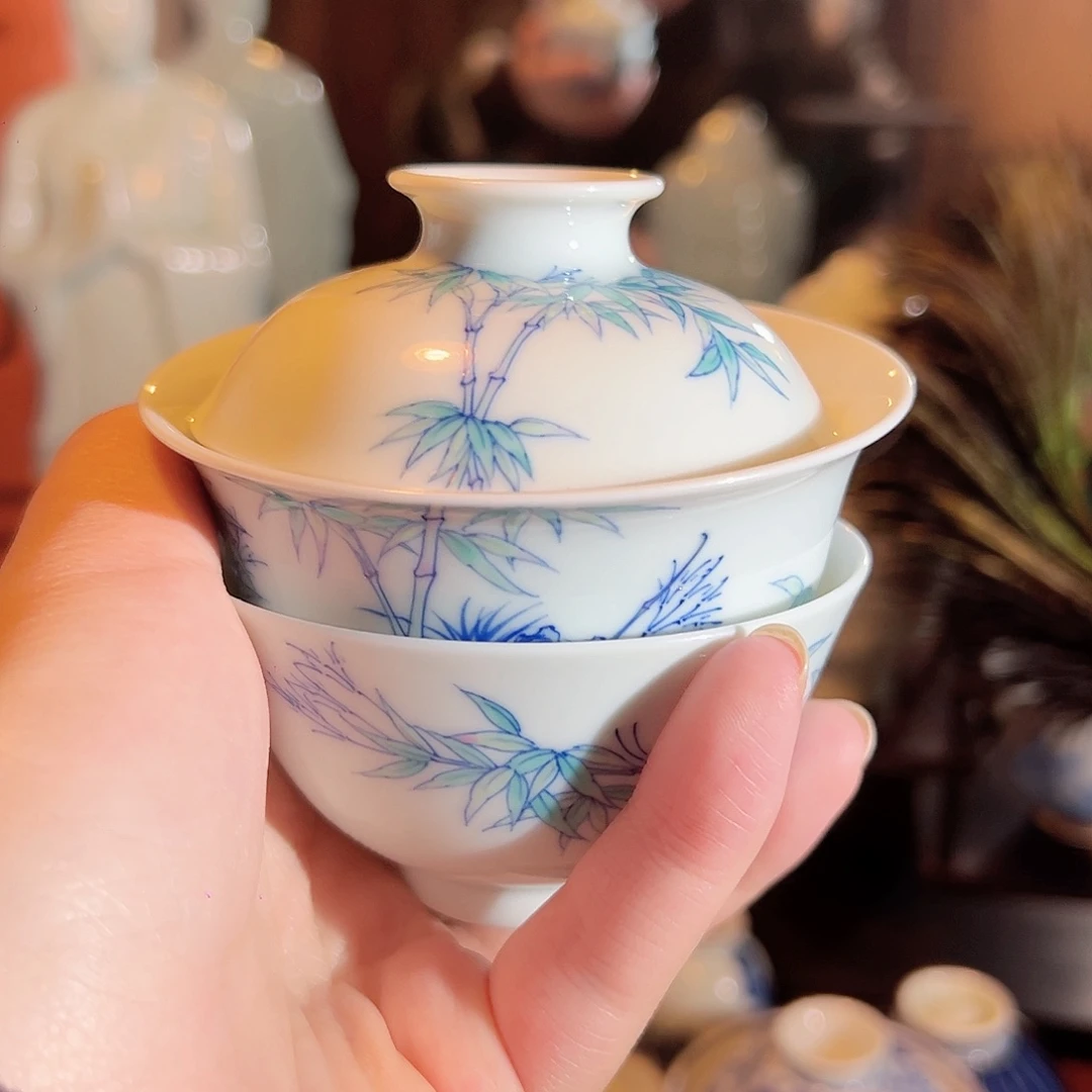 卷*儿景德镇陶瓷青花主人杯