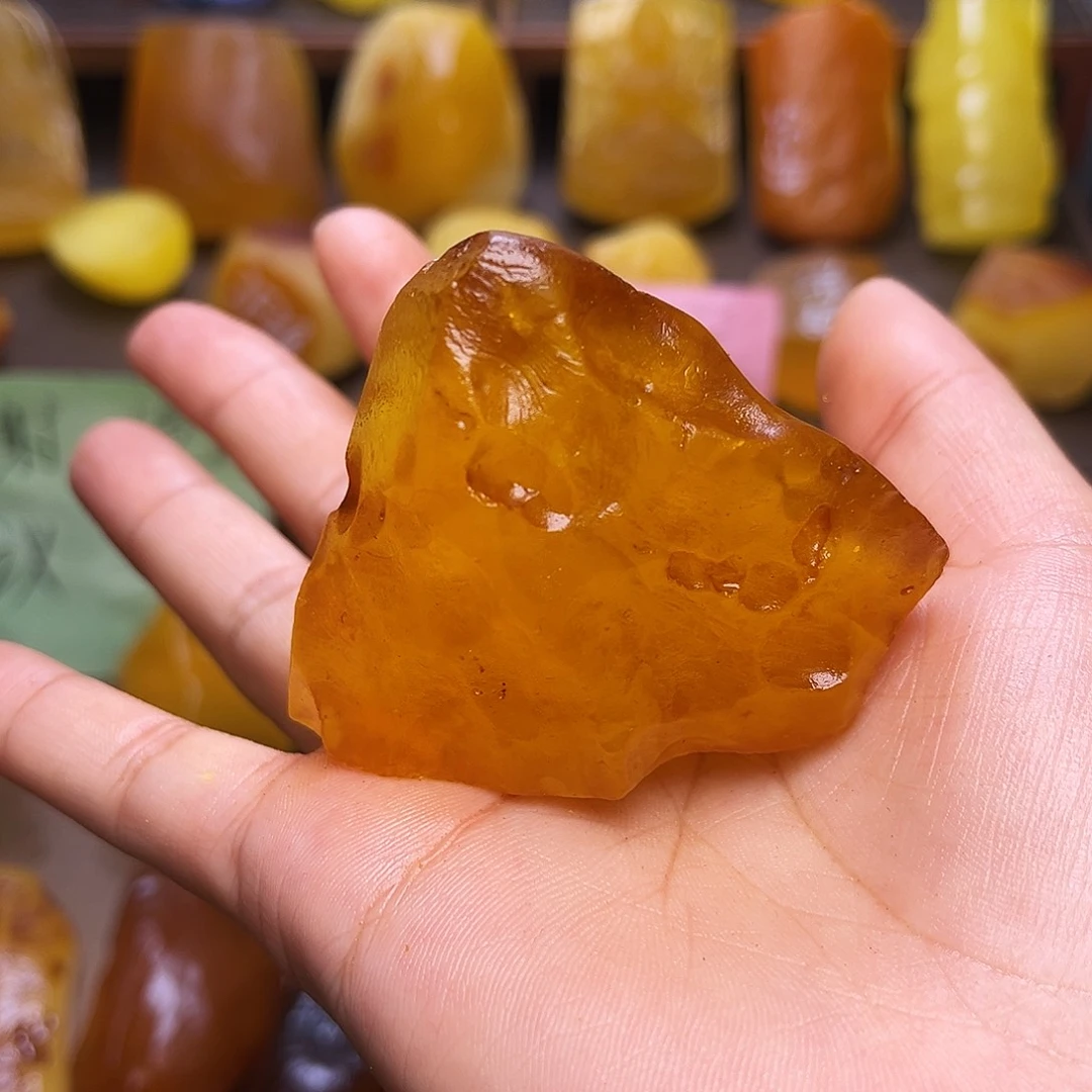 定制琥珀未镶嵌琥珀蜜蜡原石定制