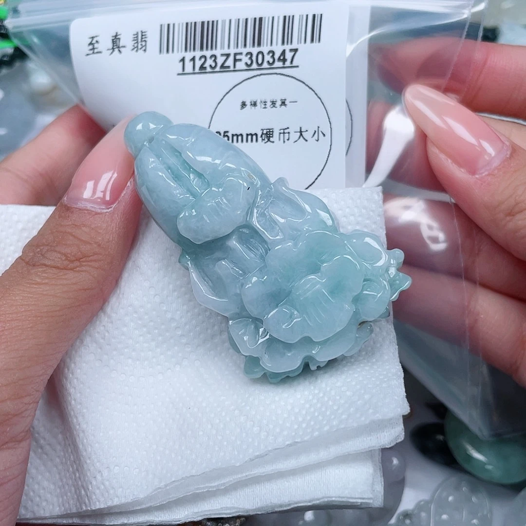 翡翠未镶嵌吊坠(不含链)