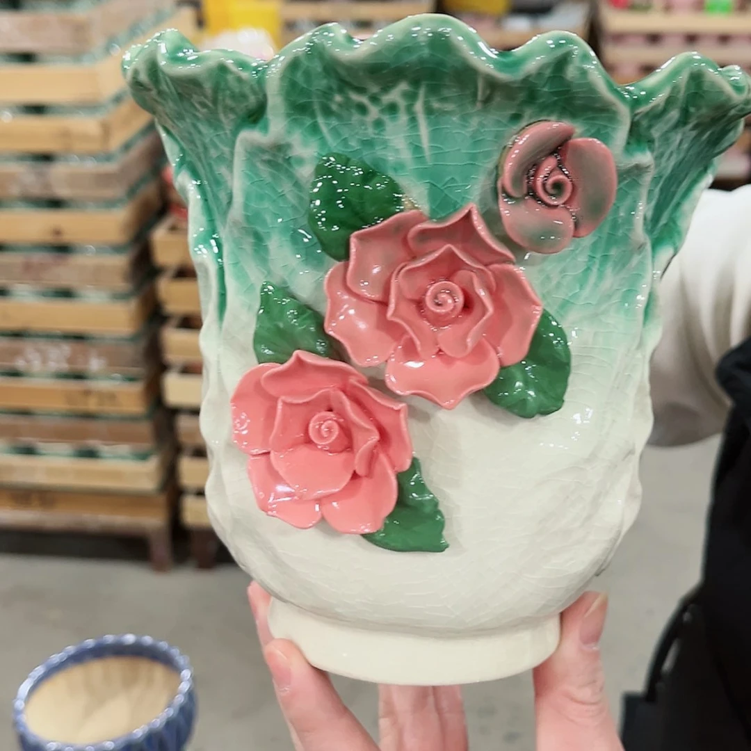 【闪购商品】陶瓷陶瓷多肉植物花盆