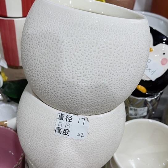 多肉绿植陶瓷花盆9.9包邮，有孔