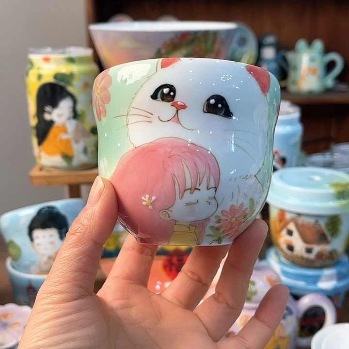 陶景德镇釉下手绘陶瓷