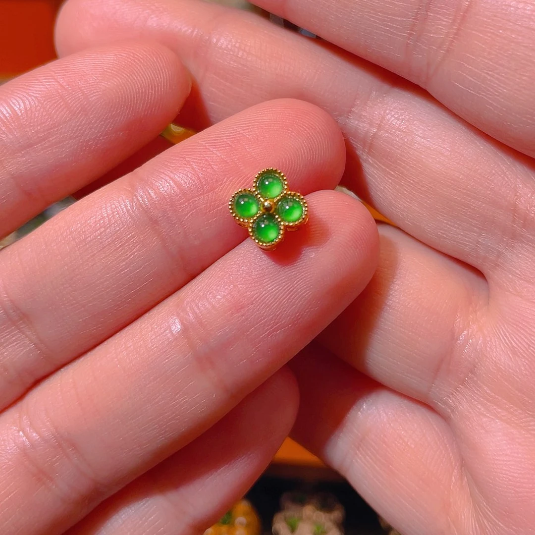 翡翠银S925镶嵌吊坠(不含链)