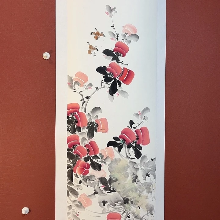 国画听兰老师花鸟