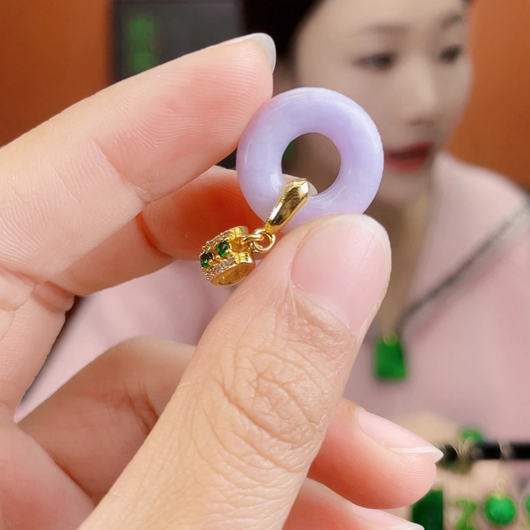 翡翠未镶嵌耳饰饰品