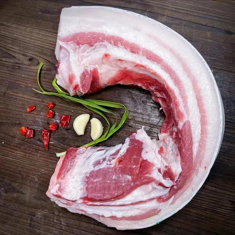 袁大土猪【二代黑野猪-五花肉】6斤中秋送礼农家散养跑山猪味道鲜美