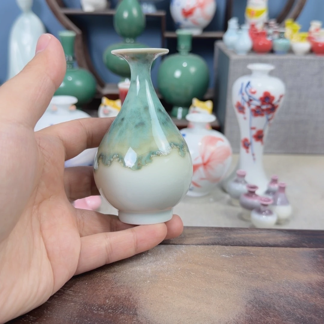 陶瓷手工小花器摆件