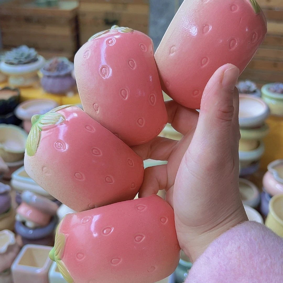 红陶陶瓷花盆当场满12包邮