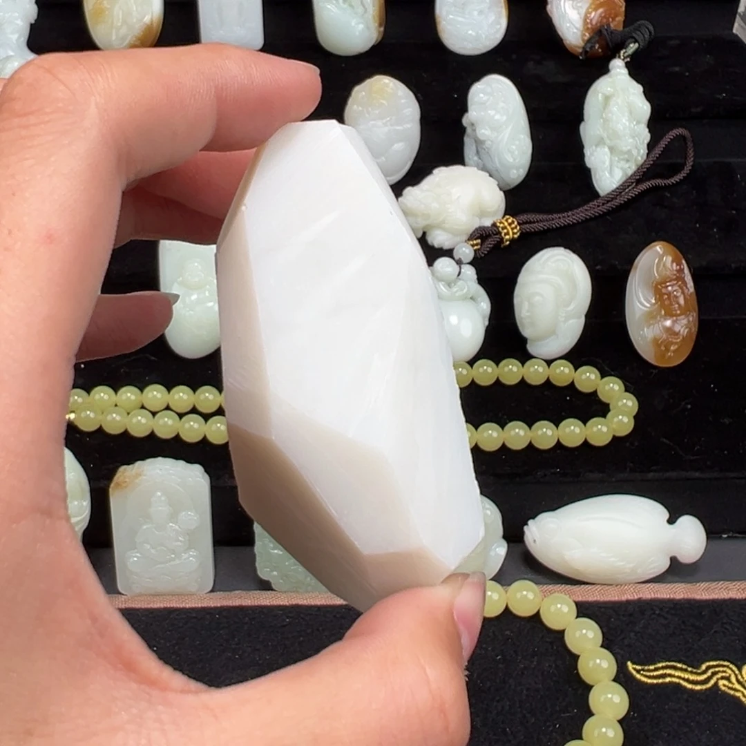 和田玉手链未镶嵌c*…