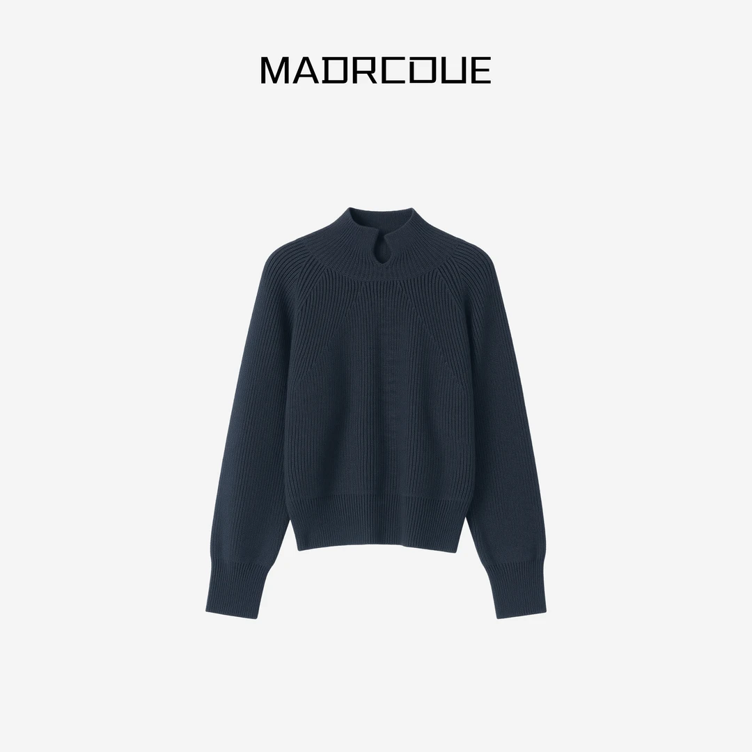 MADRCOUE 小立领气质保暖长袖毛衣662069