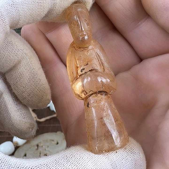 和田玉挂件未镶嵌丹*