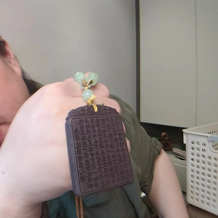 纯铜石英石心 玫瑰香牌 合香 项链