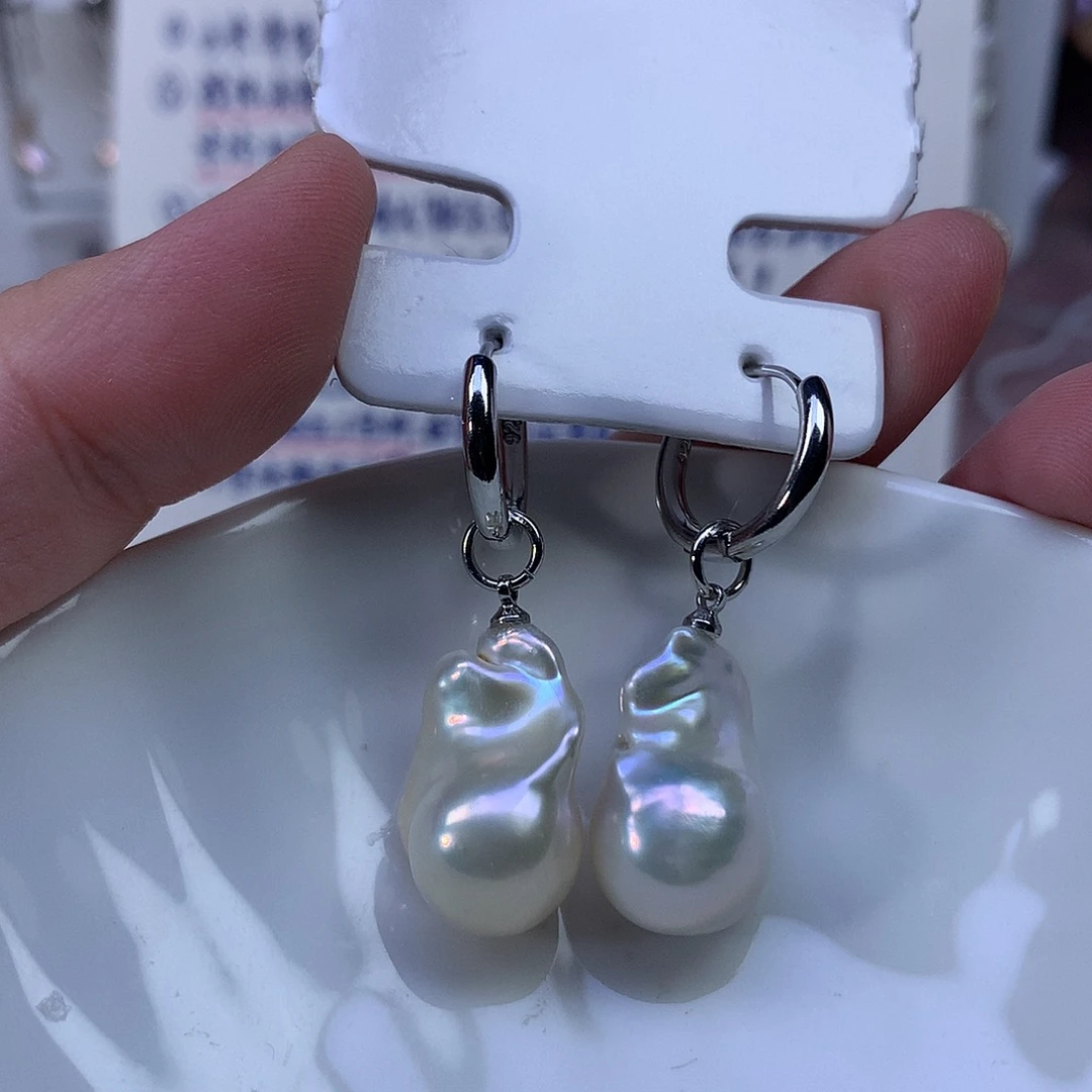 合金耳饰淡水珍珠特价4279