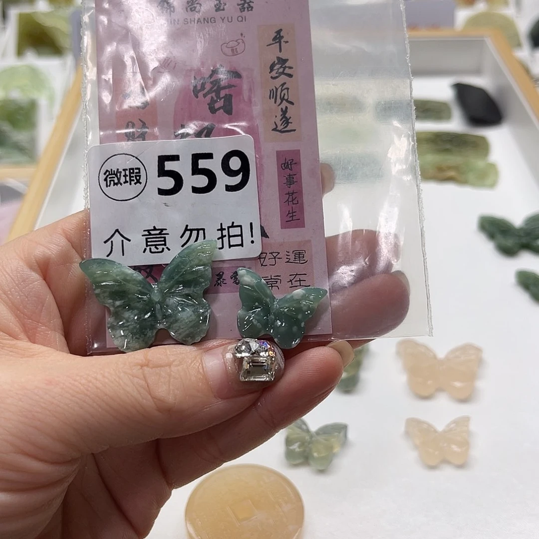 浅****蛇纹石玉未镶嵌颈饰