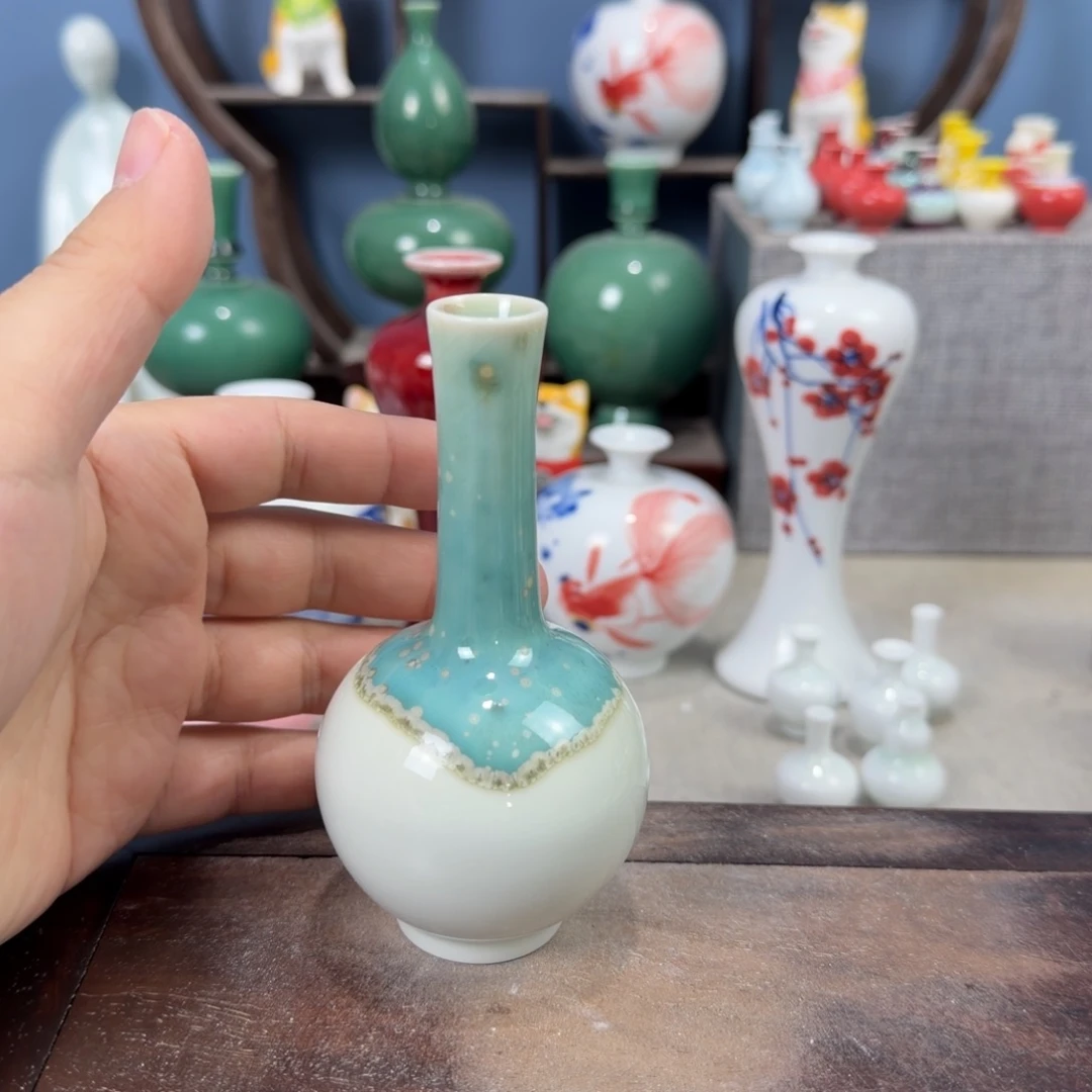 陶瓷手工小花器摆件