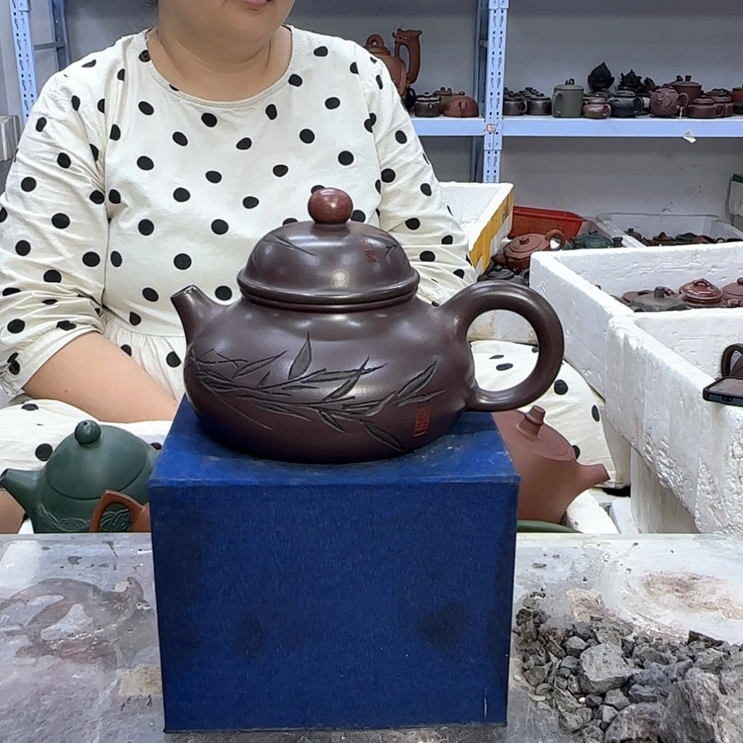 茶壶紫砂宜兴紫砂壶瑕疵处理