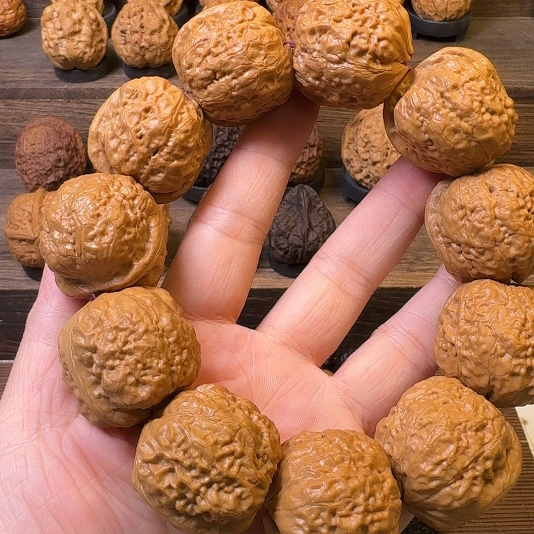 文玩核桃吊坠21粗筋宽背蛤蟆头33尺寸