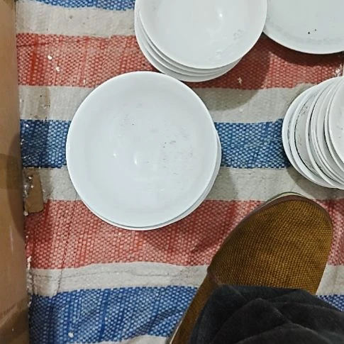 瓷高白泥5寸吃饭碗10个微瑕疵全部