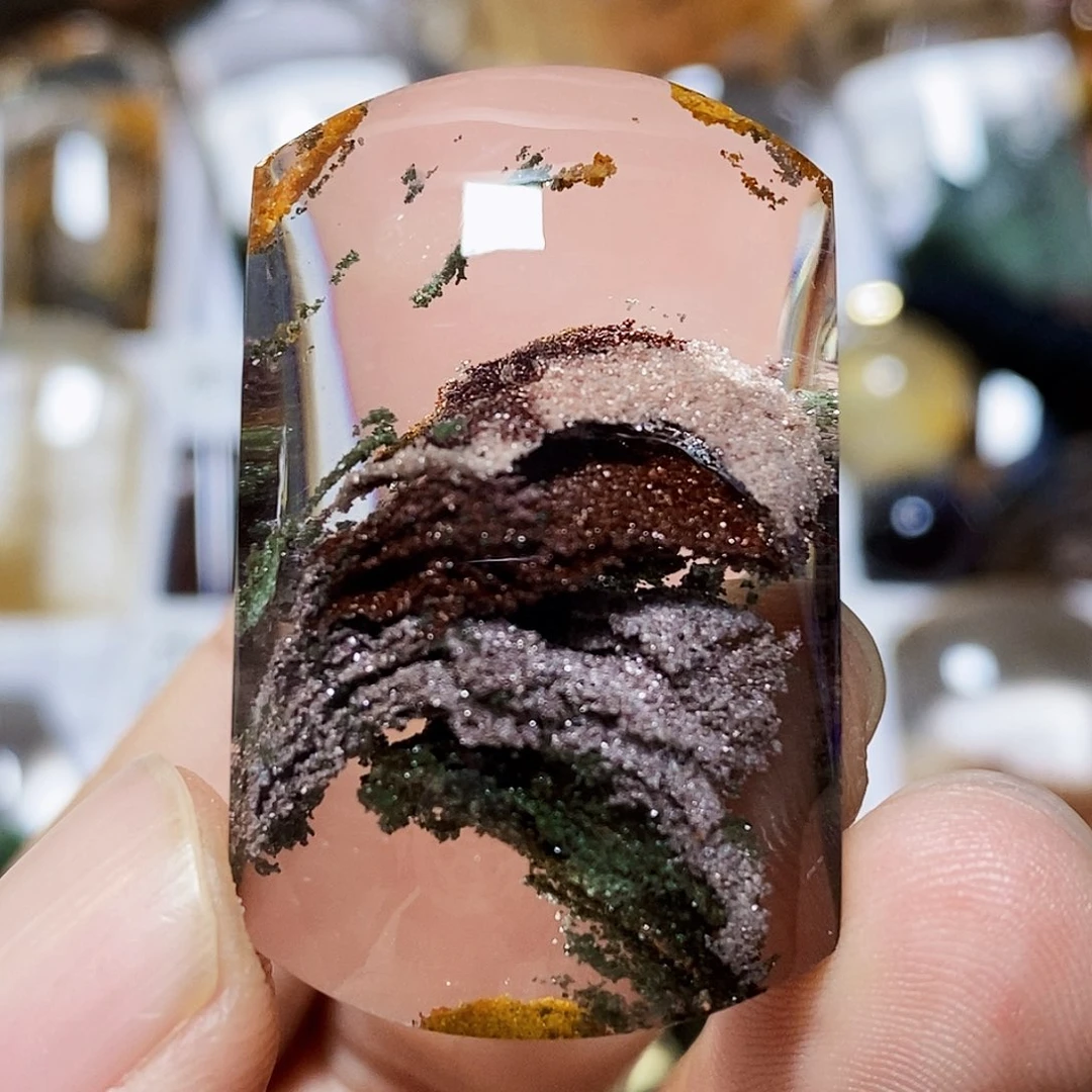 水晶吊坠银S925镶嵌吊坠