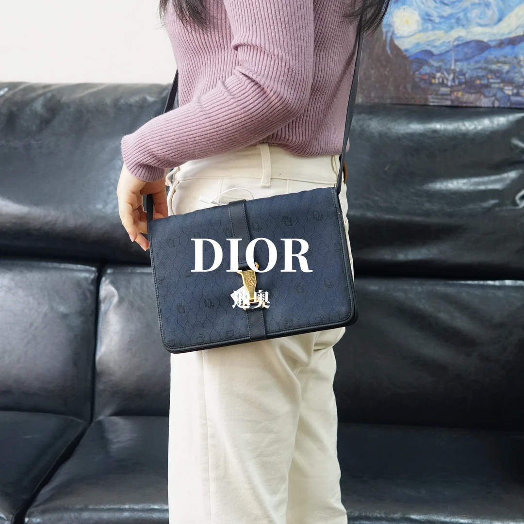95新 DIOR/迪奥 蓝色单肩包/AR12622036/2036