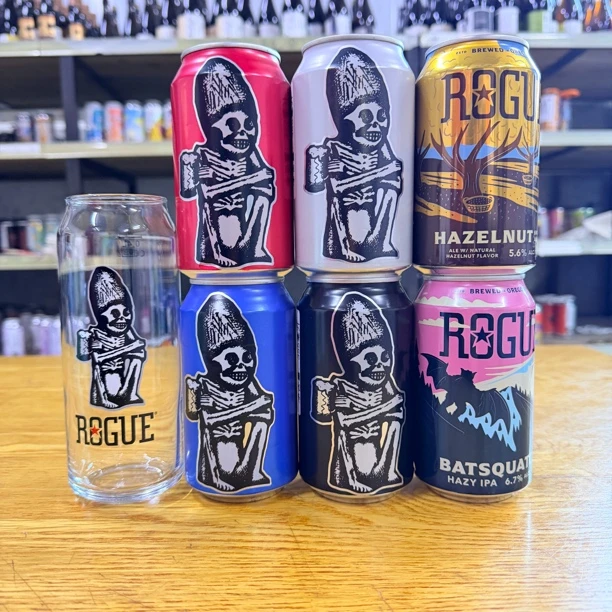 Burlington罗格啤酒6瓶（送原厂杯子一个）