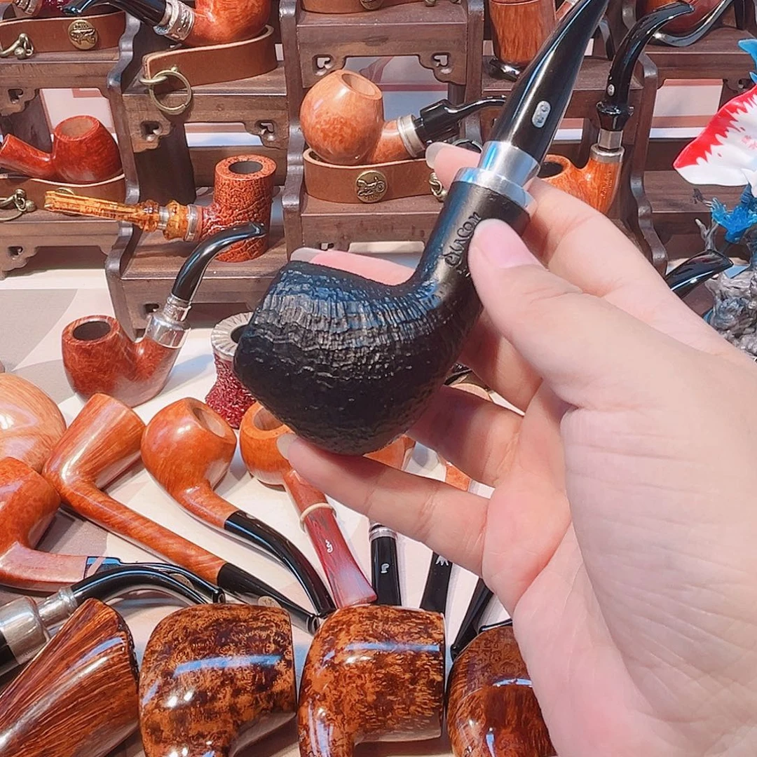 吴***衡Cc喷砂石楠木烟斗