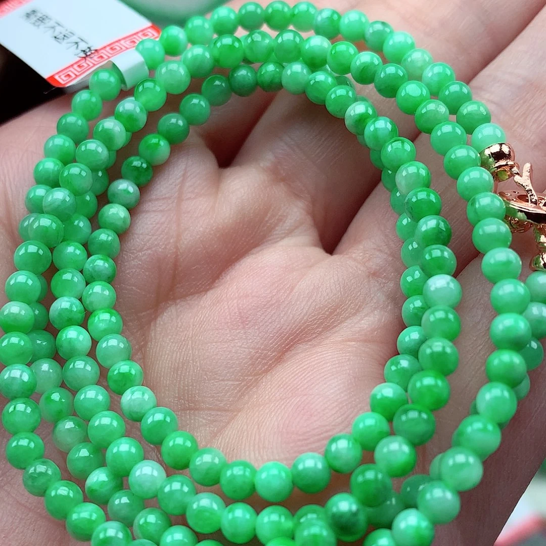 翡翠未镶嵌毛衣链