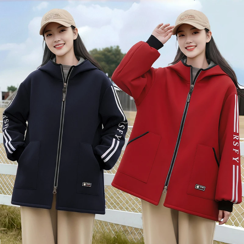 秋冬短款新品围裙韩版纯色可定制logo印字长袖加绒罩衣防污工作服