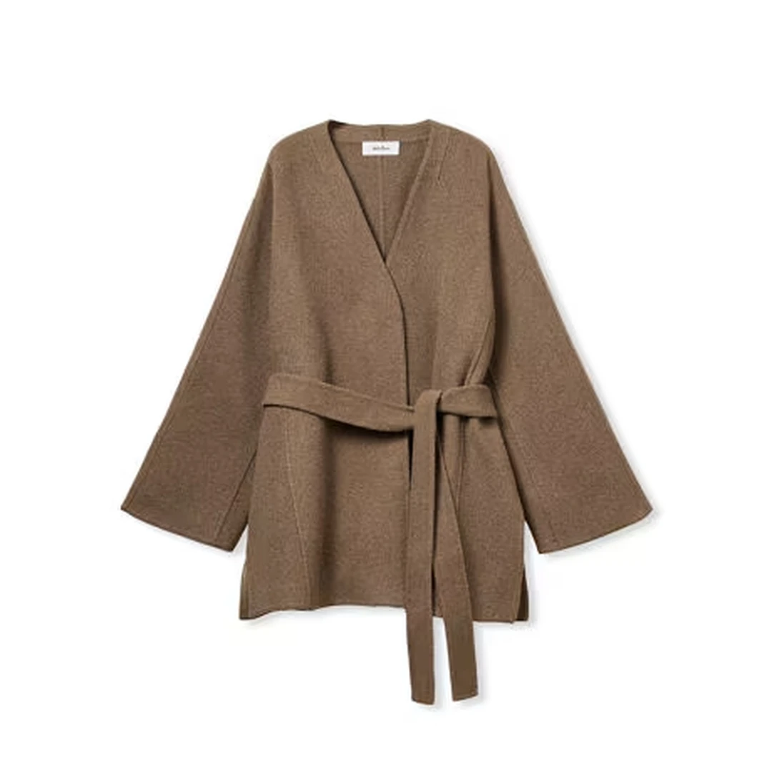 【Montendre】秋冬新款 M 气质简约羊毛混纺时尚纯色百搭毛呢外套