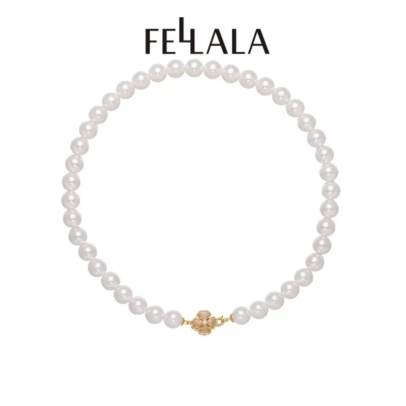 Fellala/翡拉拉「印象巴黎」复古四叶草项链