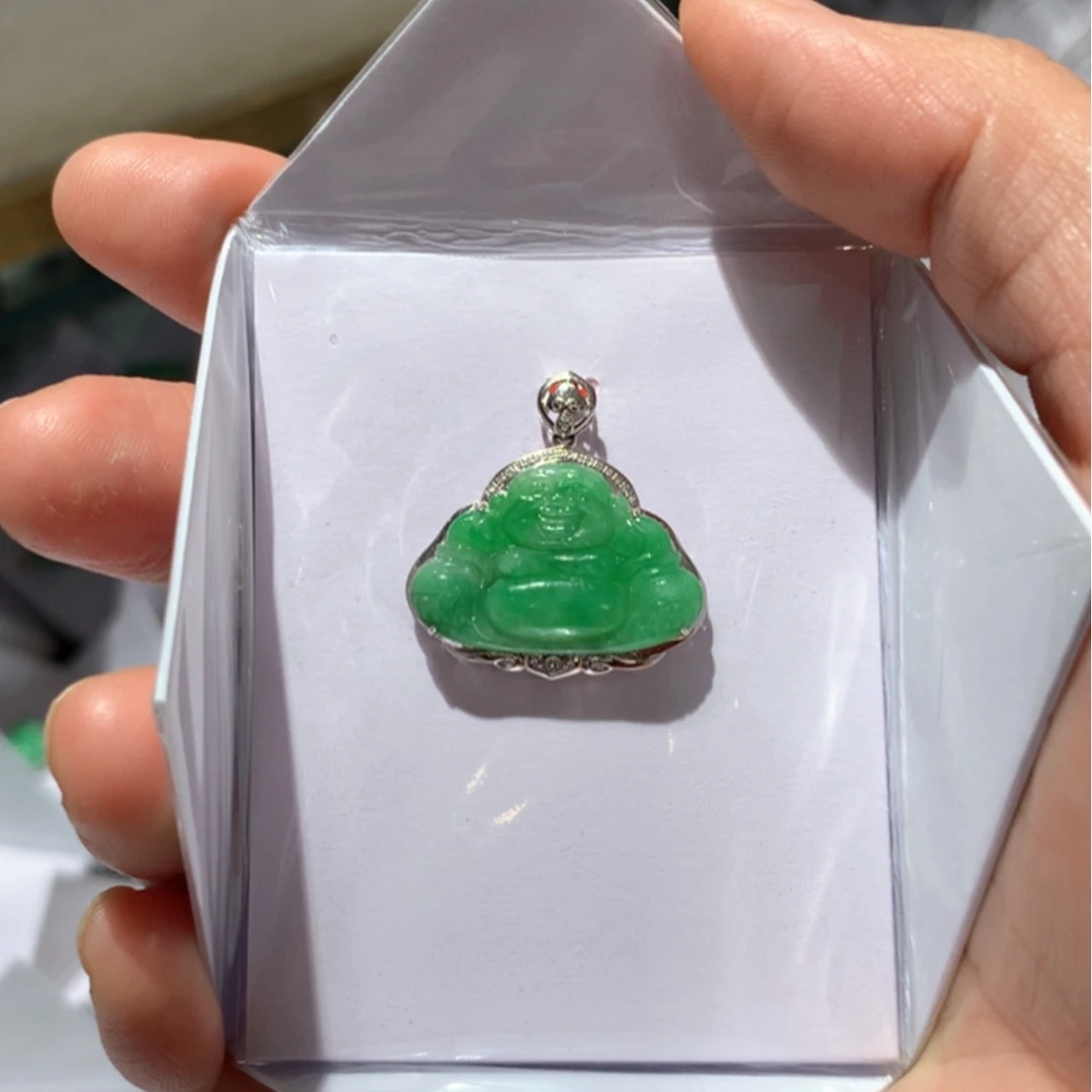 【闪购商品】翡翠颈饰18K金镶嵌翡翠首饰