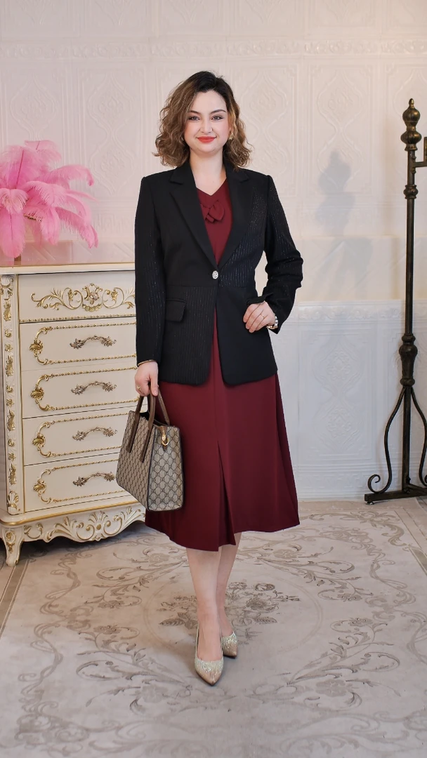 【何玲服装高订】（3-51-52）8805气质春季新款小外套短款