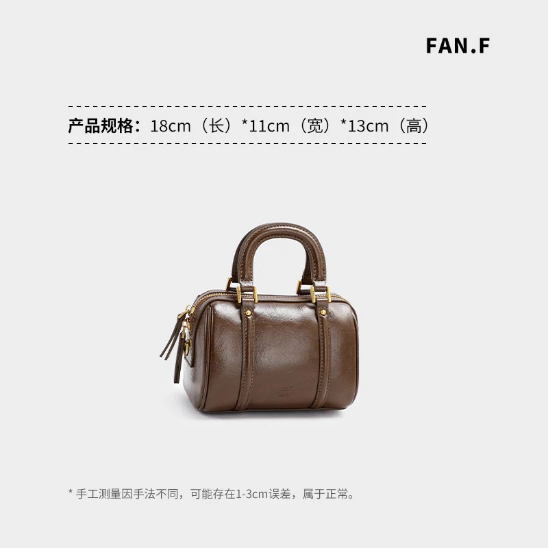 手提款复古时尚斜挎包ins单肩百搭韩版女士波士顿圆筒包